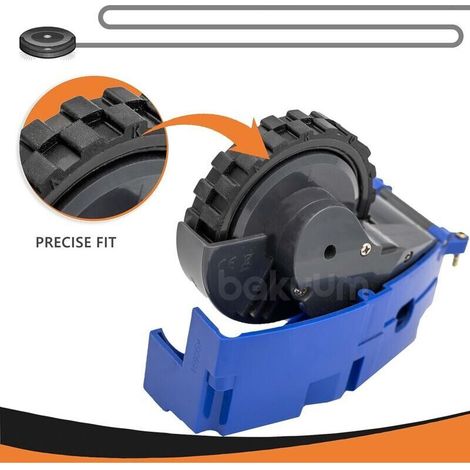 Roues pour IROBOT ROOMBA séries 500, 600, 700, 800 et 900 (Pack 2 unités) Antidérapant, adhérence exceptionnelle et Montage Facile (1/4)