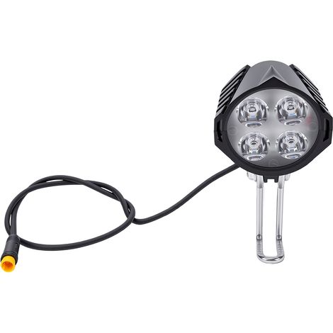 Phare de vélo électrique avec klaxon connecteur 3 broches 24V-52V universel support de montage réglable (1/5)