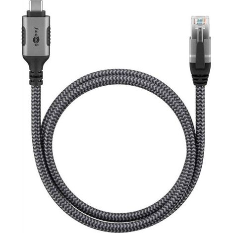 Câble réseau USB-C vers RJ45 cat. 6 FTP - 1,5m (1/2)