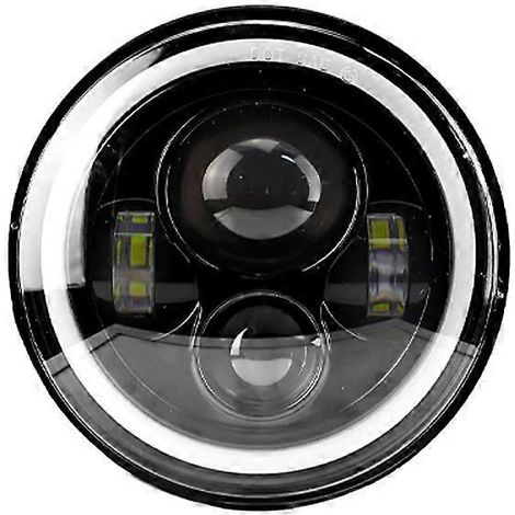 Phare avant LED 5,75 pouces pour moto avec projecteur à anneaux lumineux pour Jeep Wrangler ( ) (1/2)