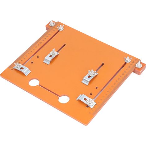Plaque d'insertion pour table de défonceuse, plaque de guidage pour scie circulaire, plaque rabattable pour établi de menuiserie, machine de découpe et de finition, 25 x 28 cm (1/5)
