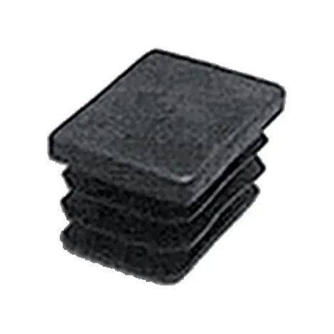 Fortaps embellecedor plástico negro 50 x 30 mm protección para mueble