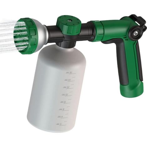 Attachement du pulvérisateur de tuyau - Buzle de pulvérisation de jardin, mélangeur d'engrais liquide Connecteur de distributeur de savon réglable, outil d'arrosage multi-motifs, applicateur d'alime (1/5)
