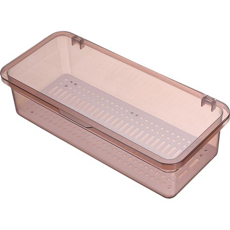 Boîte De Rangement Pour Baguettes - Couvercle Transparent - En Plastique Alimentaire - 26 x 11 x 8 cm - 1 Pièce (1/5)
