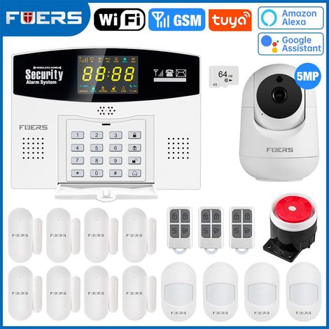 (Pack 10) Système d'alarme antivol Wi-Fi/GSM pour maison connectée, écran LCD couleur (1/5)