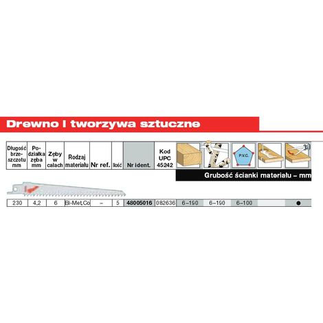 Milwaukee Hoja polivalente 230 mm para sierra eléctrica