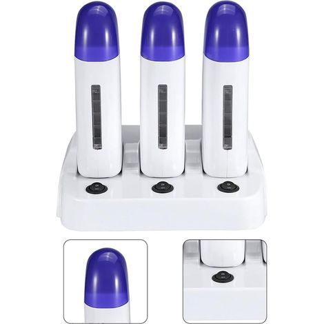 Épilateur à cire chaude 3-en-1 avec rouleaux jetables, technologie chauffante précise et silencieuse, idéal pour épilation douce visage (1/5)