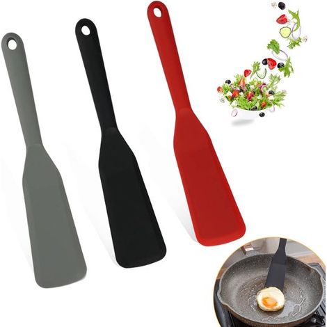 Dailygoods – Mini-Spatel-Set (3-teilig) – Küchenhelfer aus Silikon – rutschfest (1/5)