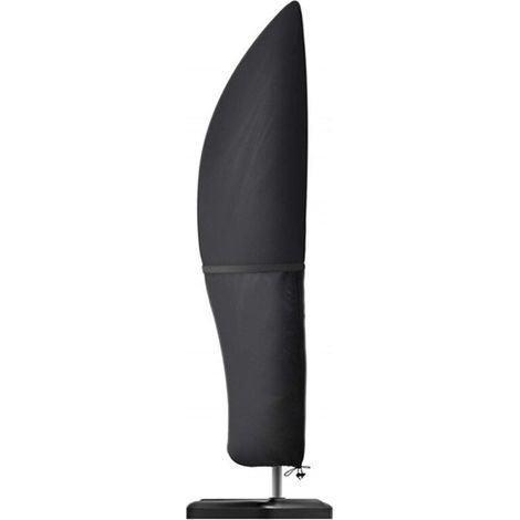 Sonnenschirmhülle, wasserdichte 420D Oxford-Sonnenschirmplane, UV-Schutzhülle für Gartensonnenschirm mit Teleskopstange und Aufbewahrungstasche 265 50/70/40 cm, - (1/5)