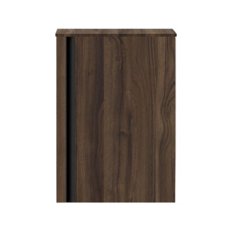 Saniclass Chaci Meuble sous-lavabo pour lave-mains - 40x55cm - 1 porte - avec plan de dessus - noyer