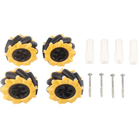 Mecanum Omnidirektionale 80-mm-Räder für DIY-Roboter – 2 Paar – Teile und Zubehör