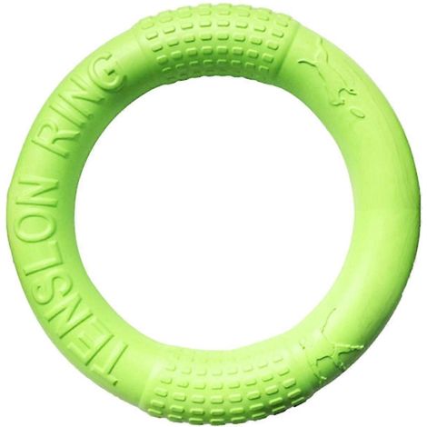 Anneaux à mâcher résistants et durables pour chiens de grande et moyenne taille, en EVA, pour la dentition des petits chiens et les chiens qui mâchent avec force. Anneau d'entraînement-17cm Green (1/5)
