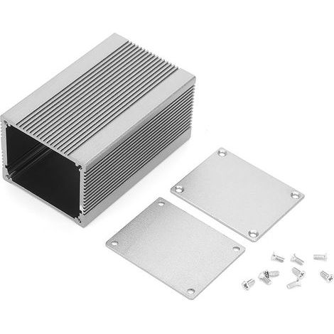Boîte en aluminium, taille compacte, antichoc, installation facile, boîtier de circuit détachable pour projet électronique de bricolage (1/5)