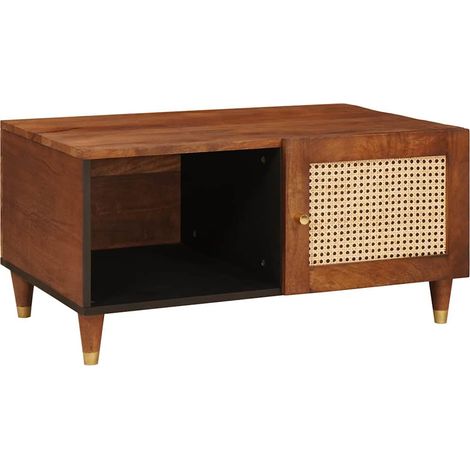 Couchtisch 80 x 50 x 40 cm Massivholz Mango