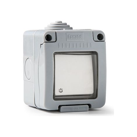 PULSANTE CAMPANELLO A SUPERFICIE STAGNO IP55