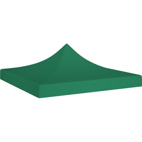 Toit de tente de réception pour belvédère de jardin,Résistant aux UV 3x3 m Vert 270 g/m² -24456 (1/5)