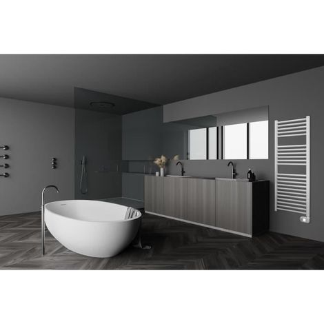 THOMSON THSS700R - Radiateur Sèche Serviettes Electrique - 700 W - Minuterie - Régulation électronique (1/2)