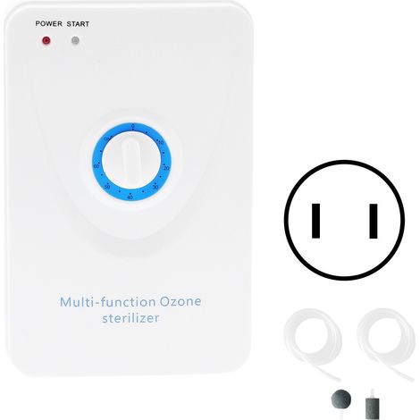 Purificateur d'aliments multifonction mural, générateur d'ozone haute efficacité pour dégradation des pesticides et hormones, prise américaine 110V. (1/5)