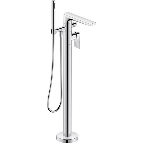 Mitigeur monocommande bain/douche montage au sol, robinet douche, Système de douche, robinetterie, chromé (1/3)