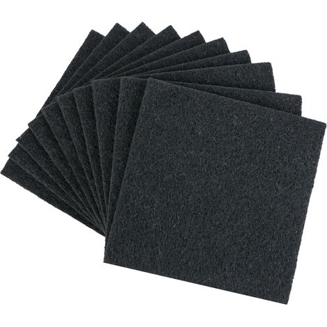 HMF 3789 Aktivkohlefilter für Komposteimer und Katzenklo, 10er Set, Schwarz, 165 mm (1/5)