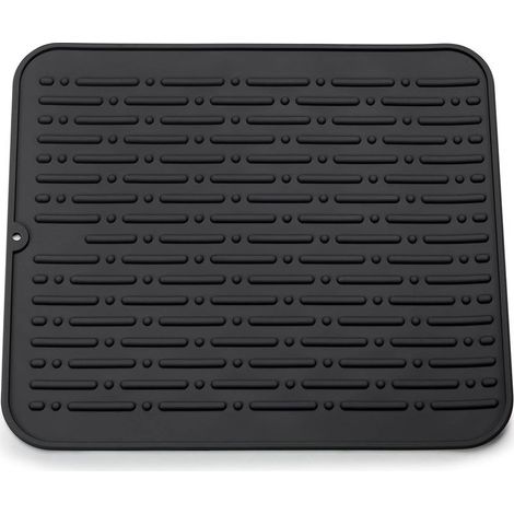 Tapis de séchage vaisselle en silicone antibactérien 45 x 40 cm – Résistant à la chaleur – Antidérapant – Facile à nettoyer (1/5)