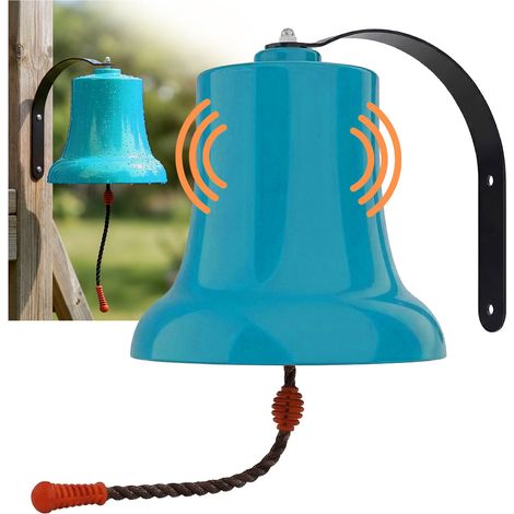 Campana da nave Relaxdays per torre gioco, casetta sull'albero & casetta bimbi, HxD 20x20 cm, resistente, verde