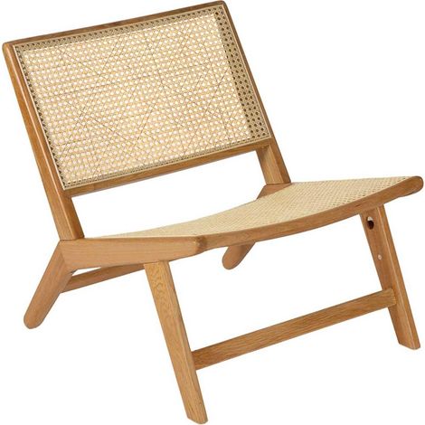 ANDREA HOUSE MU73122 Sillón Bali Madera Roble 60x72x67,5  cm - ref: MU73122 (1/2)