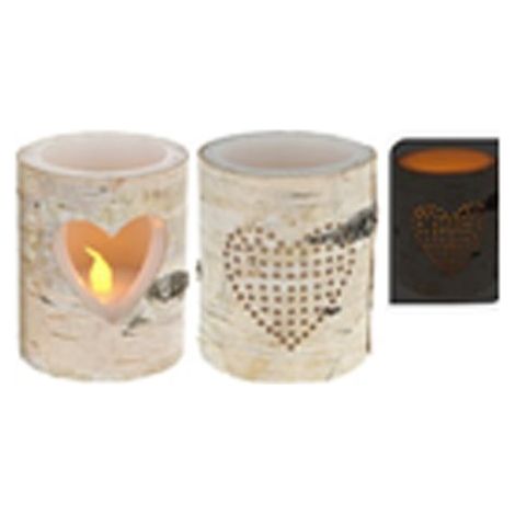 CANDELE CON LED 15CM ADDOBBI DECORO NATALE