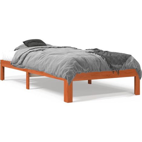 Maison Exclusive - Letto senza Materasso Marrone Cera 75x190 cm in Legno di Pino