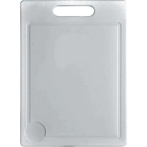 Tagliere in alluminio e plastica bianco 35 x 25 cm