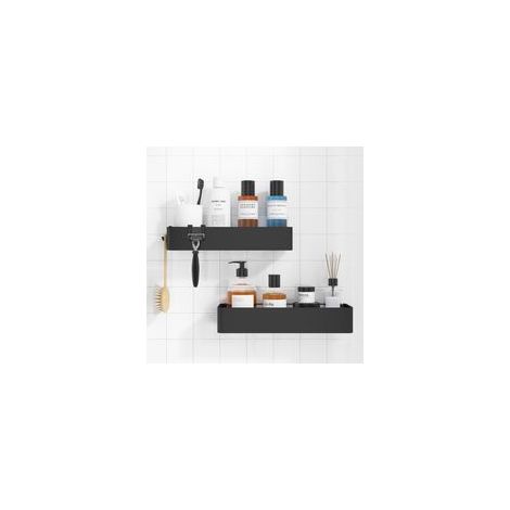 Ensemble de 2 étagères de salle de bain, receveur de douche, étagère murale, étagère de cuisine (1/5)
