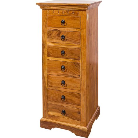 OXFORD 0523 Cassettiera in legno di acacia - laccato / miele 47x43x112