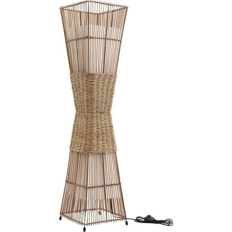 [GEBRAUCHT] B-Ware Lindby Stehleuchte Standlampe Jacinto Bambus Hanf Höhe 130 Cm Naturfarbe