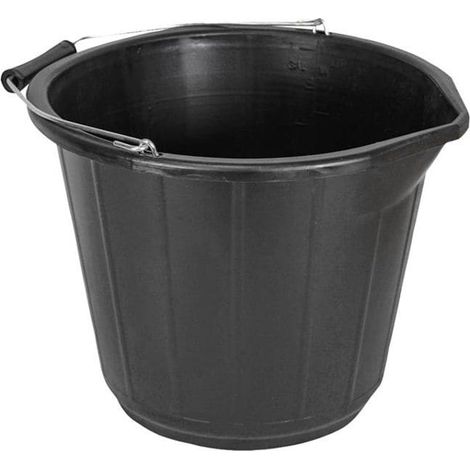 Faithfull General-Purpose Bucket 14 litre (3 gallon) - Black FAI3GBUCKET (1/2)