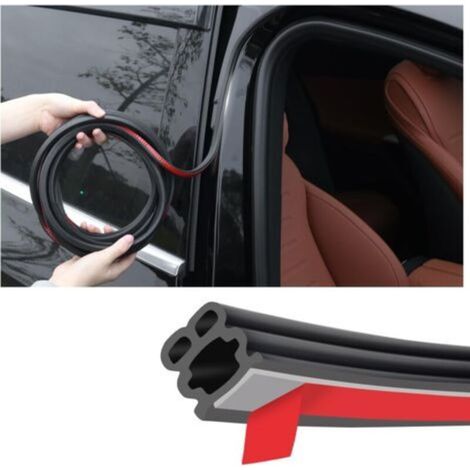 Joint de portière de voiture de 16 m, joint d'étanchéité en caoutchouc épais pour capots, coffres et fenêtres, joint d'étanchéité insonorisant universel pour la plupart des voitures, camions et SUV.