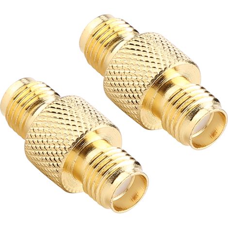 2 adaptateurs coaxiaux SMA femelles-femelles pour radio avec commutateur RF et connecteur de couplage bidirectionnel. (1/5)