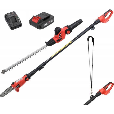Akku Hochentaster / Heckenschere 18v (1x Akku+Ladegerät) Multitool