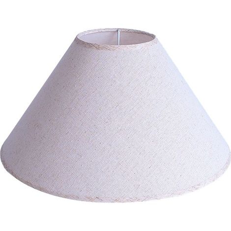 Paralume rotondo, conico, bianco, 30 cm di diametro alla base