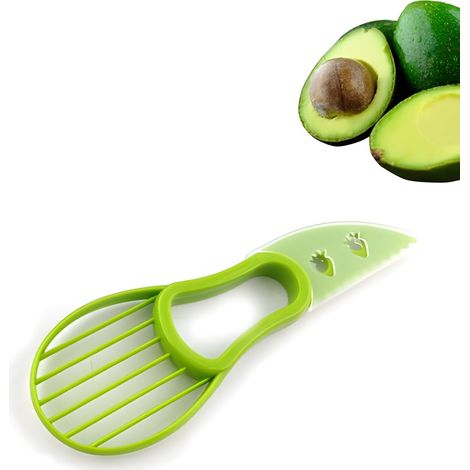 3-in-1 Avocado-Schäler und -Schneider (2-teilig) – Avocado-Schneider – Avocado-Schneider und Gemüselöffel – Avocado-Entkerner