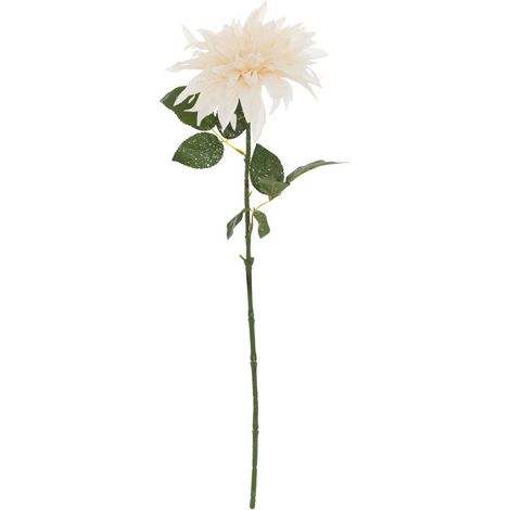 Branche décorative spéciale fêtes Dahlia Blanc H 68 cm - Feeric Christmas (1/2)