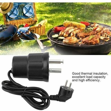 DPZO Moteur Tourne Broche de Barbecue Moteur Eléctrique Camping en Aluminium Kit Rtissoire Barbecue Charge Nominale 0-24kg,-DPZO (1/4)