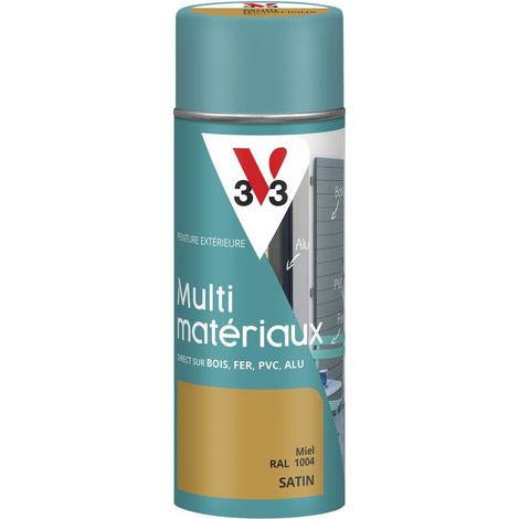 Peinture extérieure Multi-matériaux V33 Miel Satin 400ml