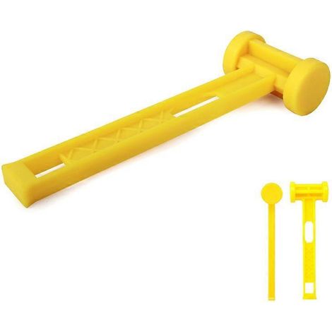Marteau multifonctionnel d'extérieur, léger et portable, en plastique PE, outil de poche pour le camping (1/5)