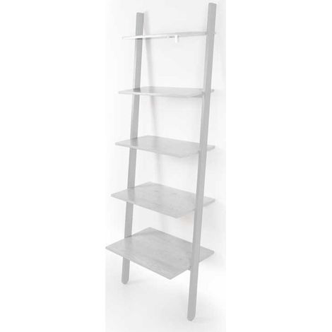 Scaffale bianco inclinato a parete industrial cm 64 x 48 x 180h (1/2)