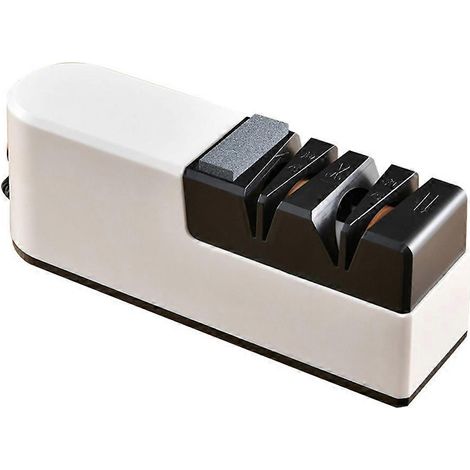 Affûteur de couteaux électrique 5 en 1 avec lame droite, pour l'affûtage grossier, la réparation et l'affûtage. (1/5)