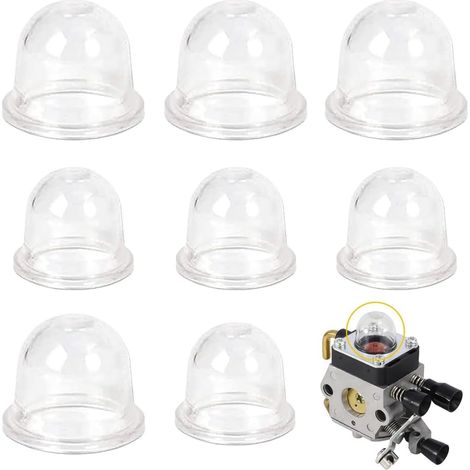 8 Pièces Pompe D'amorçage, Transparent Caoutchouc, 19mm Et 22mm, Pour Débroussailleuse Scie Tondeuse (1/5)