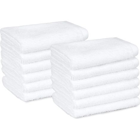 Lot de 12 Gants de Toilette, Coton 100%, Séchage Rapide, Absorbants, Usage Quotidien, Maison et Bébé (1/5)