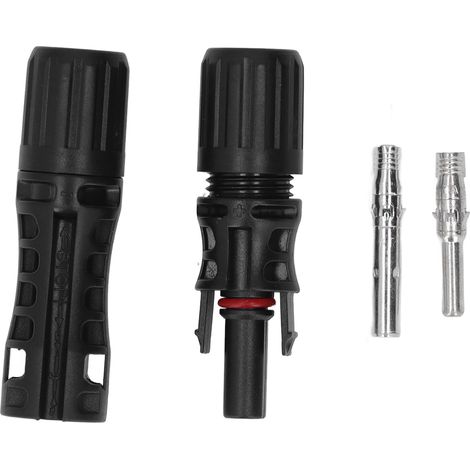 5 kits connecteurs câble panneau solaire étanches IP67 ignifuges coque PC PPO prise mâle femelle câble PV 1500V (1/5)