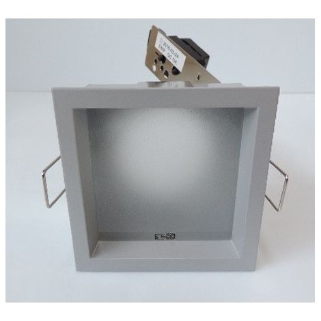 Plafonnier Encastré Carré Gris 81mm 50W GX5,3 12V IP44 DELTA LIGHT 2025011A