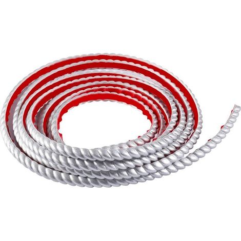 Bande décorative adhésive pour plafond et mur – 2 pièces de 1,5 m × 10 mm, finition argentée, facile à poser et repositionnable (1/5)